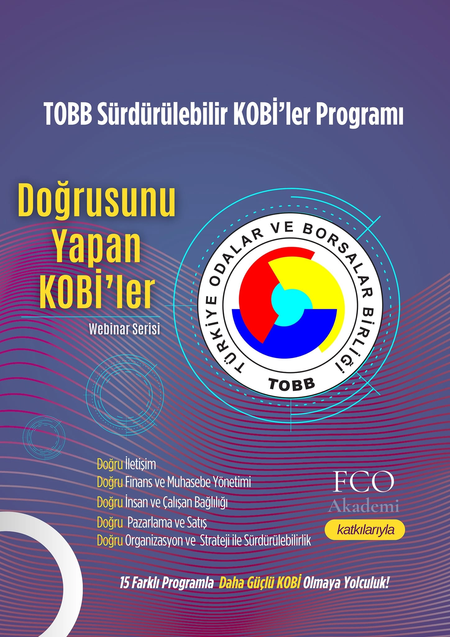 TOBB ile FCO Akademi iş birliğinde gerçekleştirilecek olan Doğrusunu Yapan KOBİ'ler Webinar