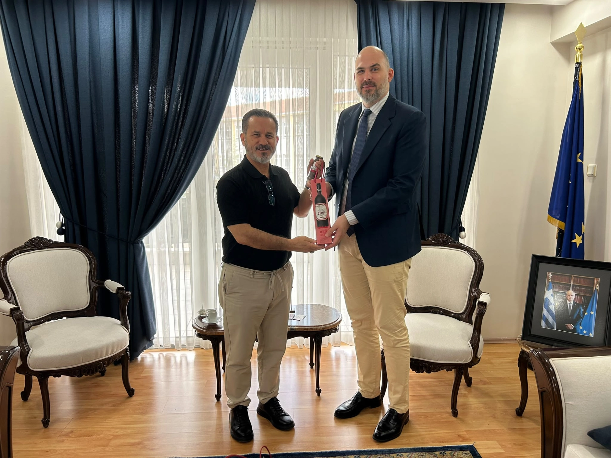 Kırklareli Ticaret Borsası Meclis Üyesi Hikmet Yıldırım’dan Yunanistan Edirne Konsolosu’na Ziyaret