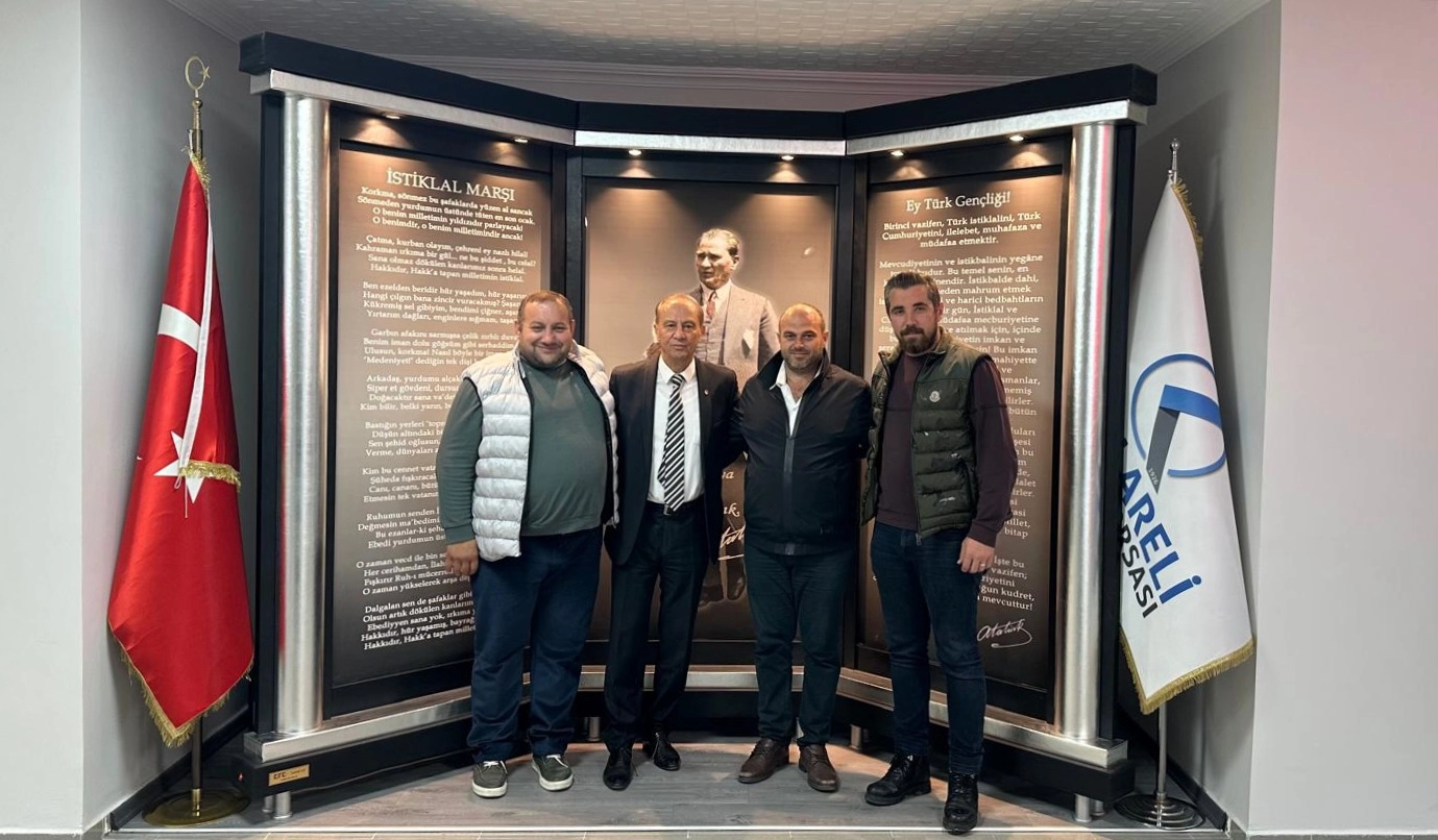 Üsküp Tarımsal Kalkınma Kooperatifi Başkanı Yasin Aker’den Başkanımız Turhan Altıntel’e Ziyaret