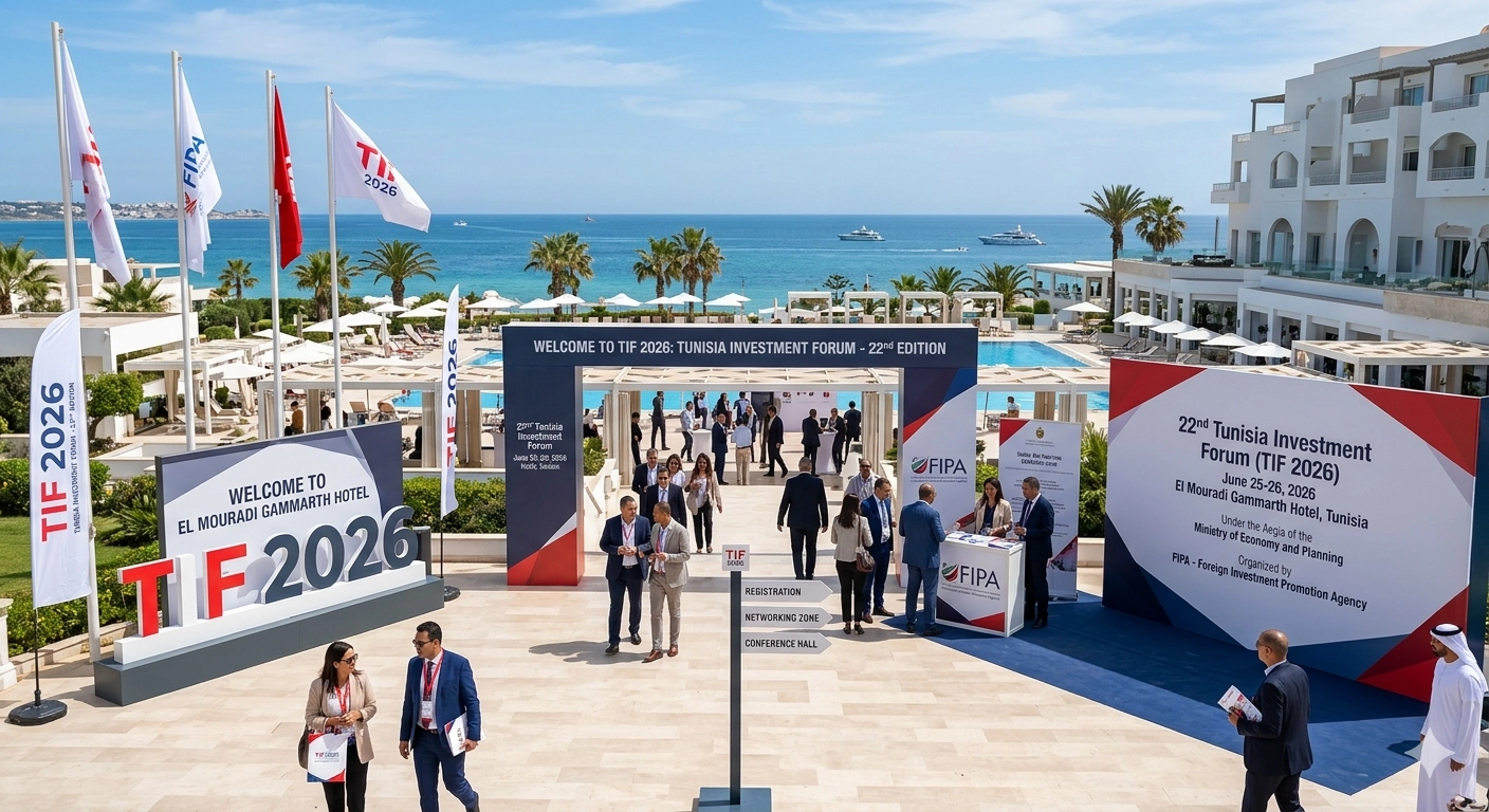 22. Tunus Yatırım Forumu, 25-26 Haziran 2026' da Düzenleniyor