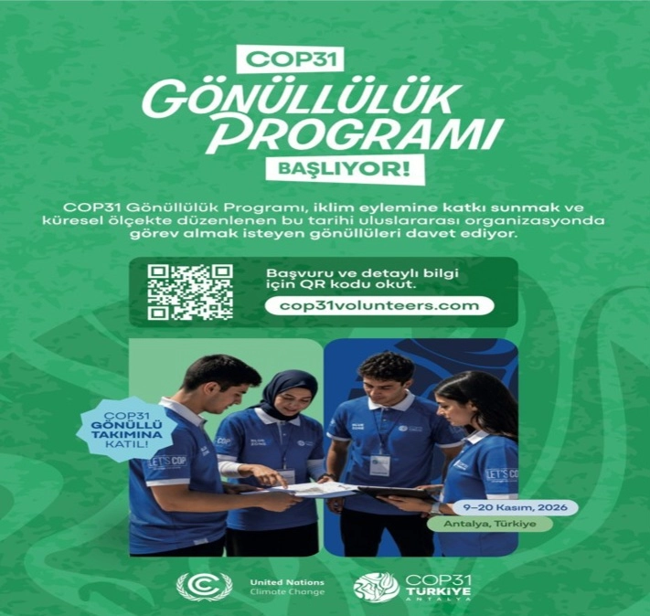 COP31 Gönüllülük Programı Başlıyor
