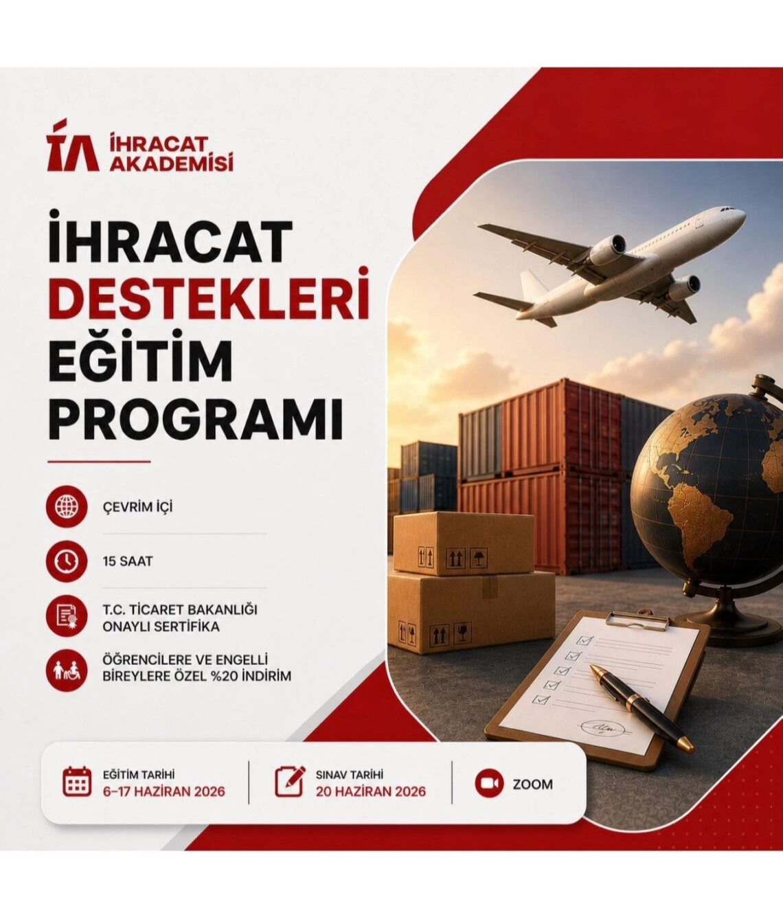 İhracat Akademisi Eğitim Duyurusu 6-20 Haziran 2026