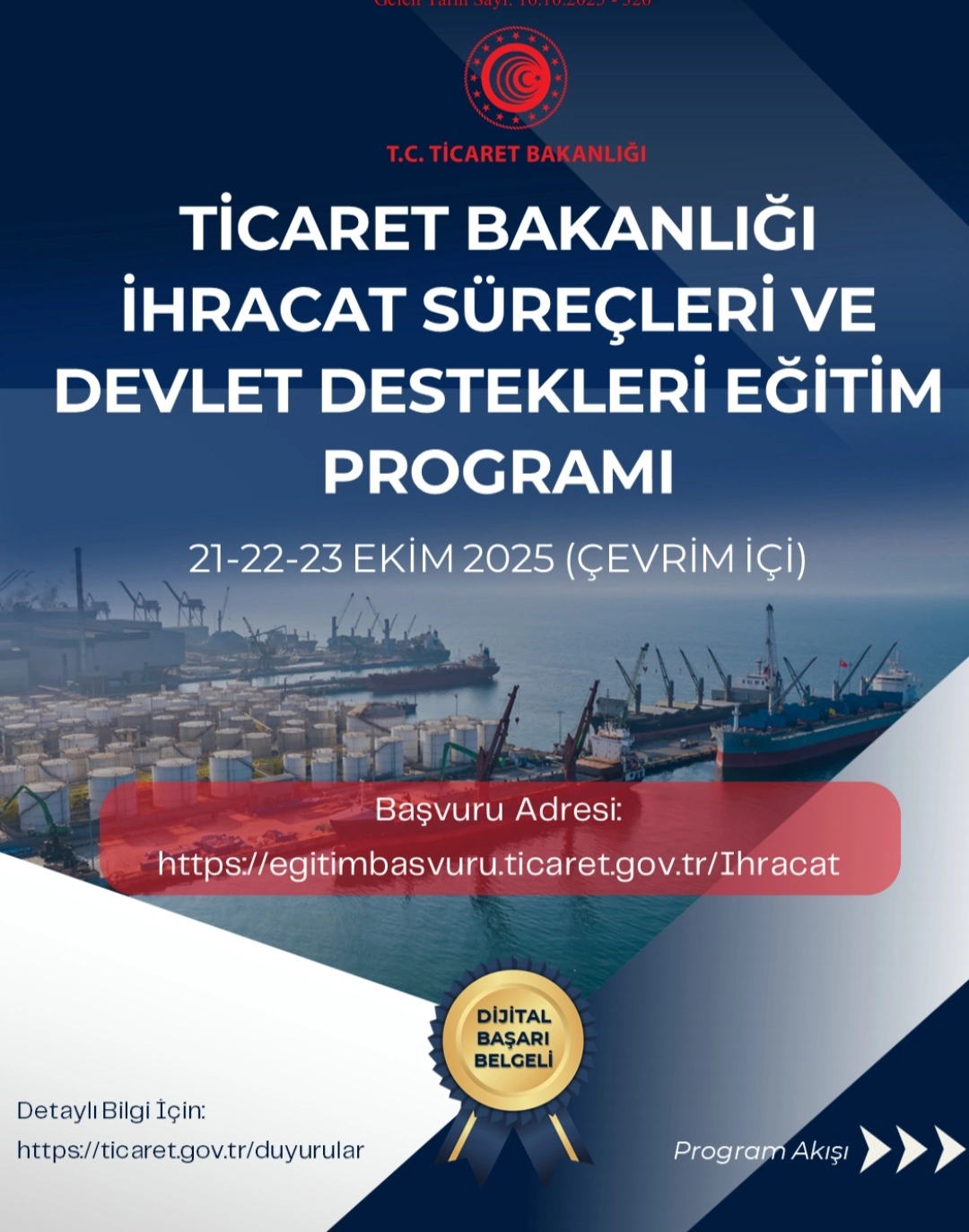 Ticaret Bakanlığı İhracat Süreçleri ve Devlet Destekleri Eğitim Programı