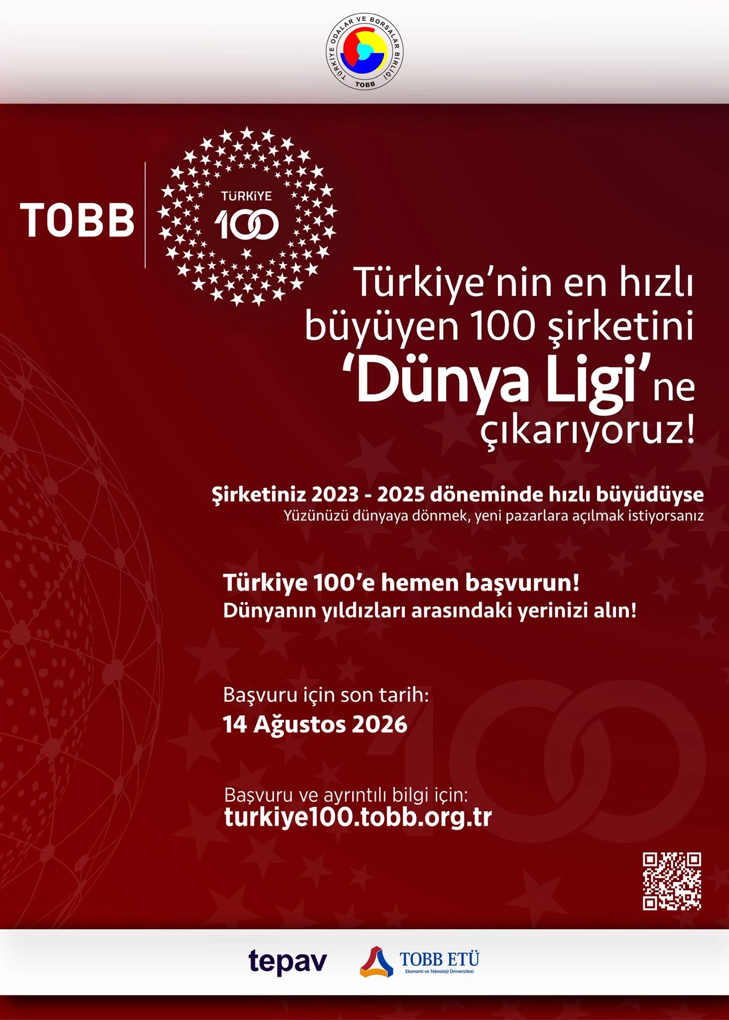 TOBB Türkiye 100 Programı Başvuruları Başladı